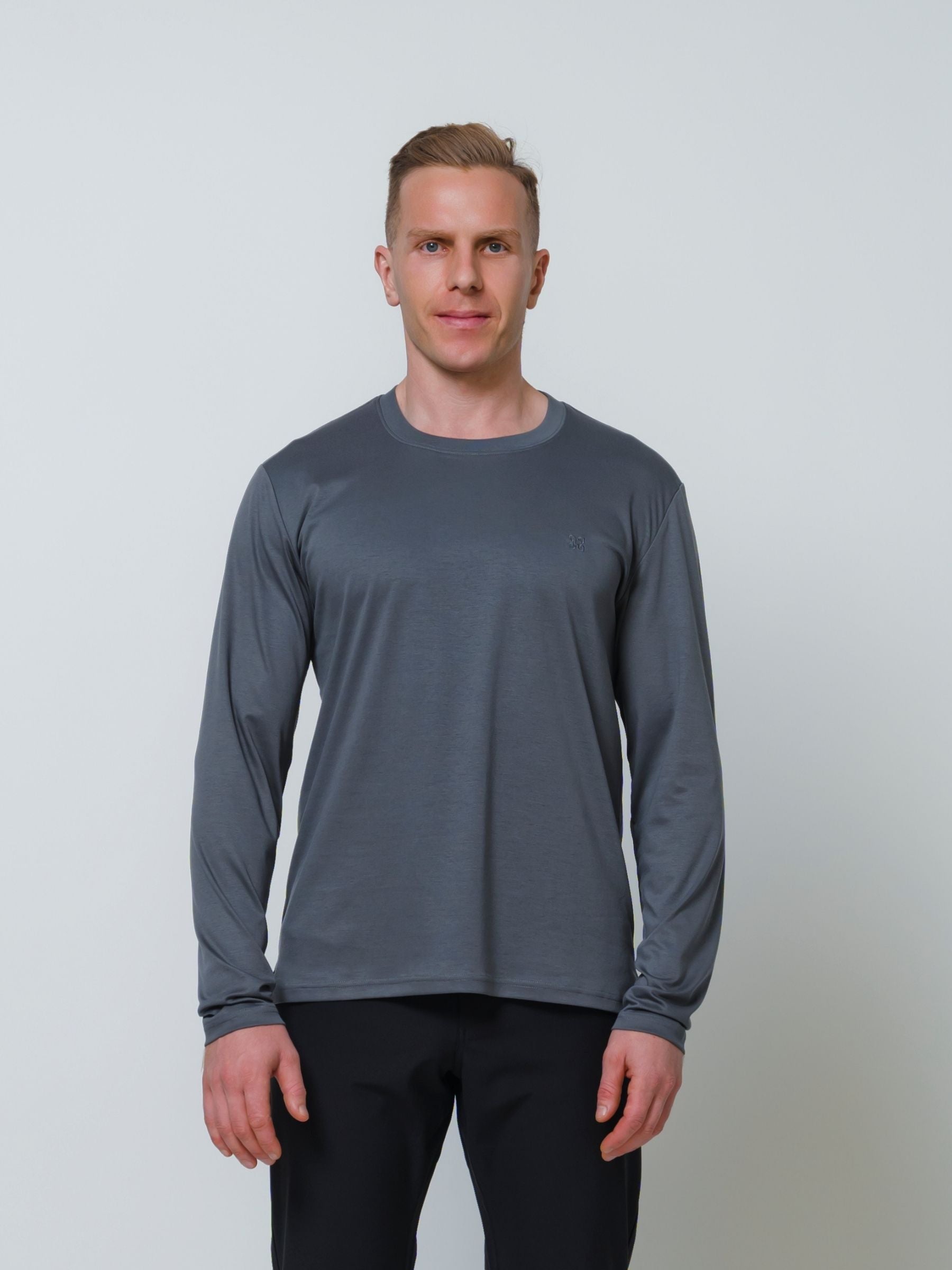 Butter Long Sleeve T \ Charcoal