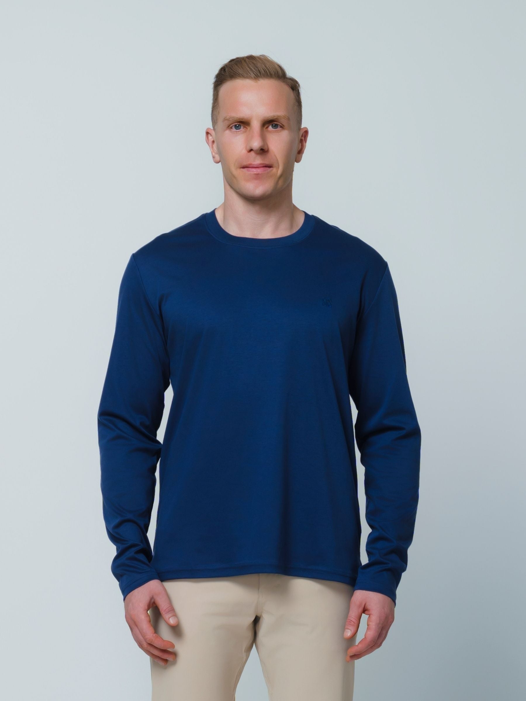 Butter Long Sleeve T \ Navy Blue